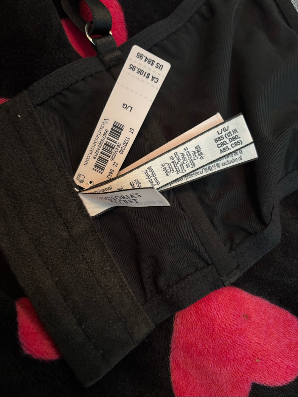 Victoria's Secret Black Corset Bra Size Large BNWT A00428 - Picture 7 of 9